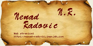 Nenad Radović vizit kartica